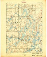 Sun Prairie Wisconsin Historical topographic map, 1:62500 scale, 15 X 15 Minute, Year 1890