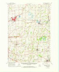 Sun Prairie Wisconsin Historical topographic map, 1:62500 scale, 15 X 15 Minute, Year 1962