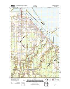 Superior Wisconsin Historical topographic map, 1:24000 scale, 7.5 X 7.5 Minute, Year 2013
