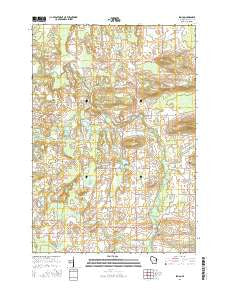 Symco Wisconsin Current topographic map, 1:24000 scale, 7.5 X 7.5 Minute, Year 2016