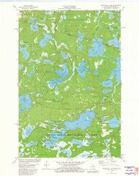 Tenderfoot Lake Wisconsin Historical topographic map, 1:24000 scale, 7.5 X 7.5 Minute, Year 1981