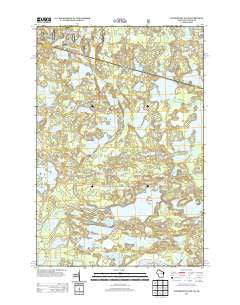 Tenderfoot Lake Wisconsin Historical topographic map, 1:24000 scale, 7.5 X 7.5 Minute, Year 2013