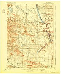 The Dells Wisconsin Historical topographic map, 1:62500 scale, 15 X 15 Minute, Year 1901