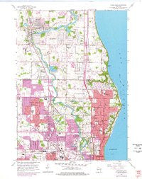 Thiensville Wisconsin Historical topographic map, 1:24000 scale, 7.5 X 7.5 Minute, Year 1958