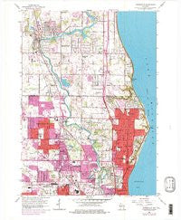 Thiensville Wisconsin Historical topographic map, 1:24000 scale, 7.5 X 7.5 Minute, Year 1958