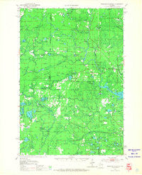 Thunder Mountain Wisconsin Historical topographic map, 1:48000 scale, 15 X 15 Minute, Year 1951