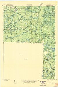 Thunder Mtn. Wisconsin Historical topographic map, 1:48000 scale, 15 X 15 Minute, Year 1940