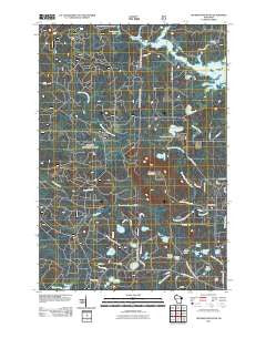 Thunder Mountain Wisconsin Historical topographic map, 1:24000 scale, 7.5 X 7.5 Minute, Year 2011
