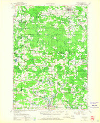 Tigerton Wisconsin Historical topographic map, 1:48000 scale, 15 X 15 Minute, Year 1955