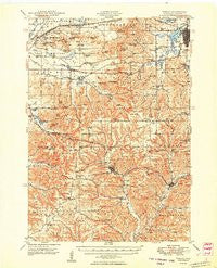 Tomah Wisconsin Historical topographic map, 1:62500 scale, 15 X 15 Minute, Year 1949