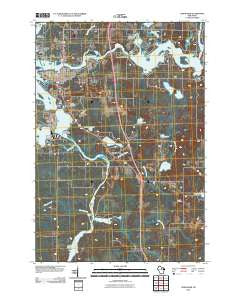 Tomahawk Wisconsin Historical topographic map, 1:24000 scale, 7.5 X 7.5 Minute, Year 2010