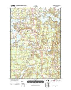 Tomahawk Wisconsin Historical topographic map, 1:24000 scale, 7.5 X 7.5 Minute, Year 2013