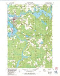 Tomahawk Wisconsin Historical topographic map, 1:24000 scale, 7.5 X 7.5 Minute, Year 1982