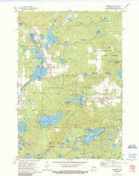Townsend Wisconsin Historical topographic map, 1:24000 scale, 7.5 X 7.5 Minute, Year 1972