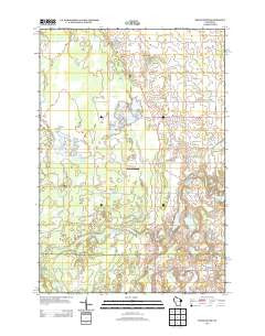 Trade River Wisconsin Historical topographic map, 1:24000 scale, 7.5 X 7.5 Minute, Year 2013