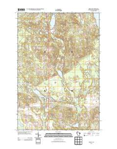 Trego Wisconsin Historical topographic map, 1:24000 scale, 7.5 X 7.5 Minute, Year 2013