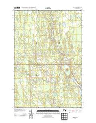 Tripoli Wisconsin Historical topographic map, 1:24000 scale, 7.5 X 7.5 Minute, Year 2013