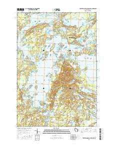 Turtle-Flambeau Flowage Wisconsin Current topographic map, 1:24000 scale, 7.5 X 7.5 Minute, Year 2015