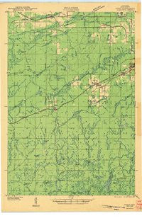 Upson Wisconsin Historical topographic map, 1:48000 scale, 15 X 15 Minute, Year 1943