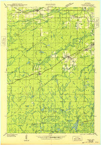 Upson Wisconsin Historical topographic map, 1:48000 scale, 15 X 15 Minute, Year 1943