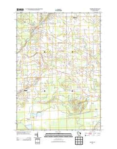 Vesper Wisconsin Historical topographic map, 1:24000 scale, 7.5 X 7.5 Minute, Year 2013