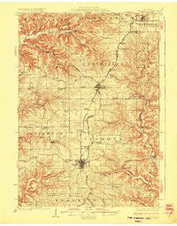 Viroqua Wisconsin Historical topographic map, 1:62500 scale, 15 X 15 Minute, Year 1926