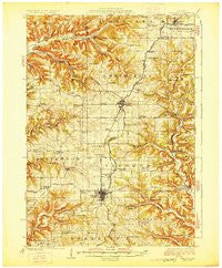 Viroqua Wisconsin Historical topographic map, 1:62500 scale, 15 X 15 Minute, Year 1926