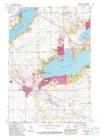 Walworth Wisconsin Historical topographic map, 1:24000 scale, 7.5 X 7.5 Minute, Year 1960