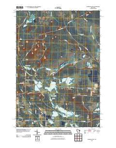 Warrens East Wisconsin Historical topographic map, 1:24000 scale, 7.5 X 7.5 Minute, Year 2010