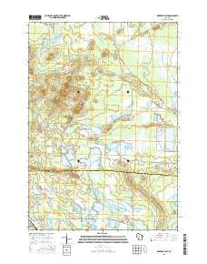 Warrens East Wisconsin Current topographic map, 1:24000 scale, 7.5 X 7.5 Minute, Year 2015