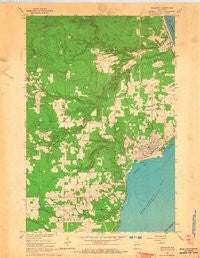 Washburn Wisconsin Historical topographic map, 1:24000 scale, 7.5 X 7.5 Minute, Year 1964