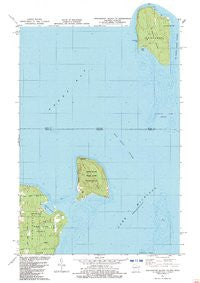 Washington Island NE Wisconsin Historical topographic map, 1:24000 scale, 7.5 X 7.5 Minute, Year 1982