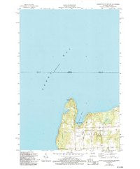 Washington Island NW Wisconsin Historical topographic map, 1:24000 scale, 7.5 X 7.5 Minute, Year 1982