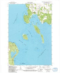 Washington Island SW Wisconsin Historical topographic map, 1:24000 scale, 7.5 X 7.5 Minute, Year 1982