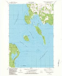 Washington Island SW Wisconsin Historical topographic map, 1:24000 scale, 7.5 X 7.5 Minute, Year 1982