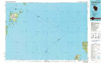 Washington Island Wisconsin Historical topographic map, 1:100000 scale, 30 X 60 Minute, Year 1984