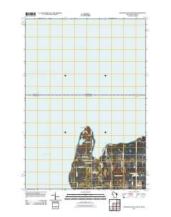 Washington Island NW Wisconsin Historical topographic map, 1:24000 scale, 7.5 X 7.5 Minute, Year 2011