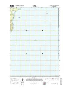 Washington Island SE Wisconsin Current topographic map, 1:24000 scale, 7.5 X 7.5 Minute, Year 2016