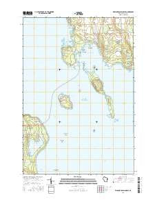 Washington Island SW Wisconsin Current topographic map, 1:24000 scale, 7.5 X 7.5 Minute, Year 2016