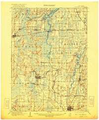 Waterloo Wisconsin Historical topographic map, 1:62500 scale, 15 X 15 Minute, Year 1910