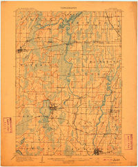 Waterloo Wisconsin Historical topographic map, 1:62500 scale, 15 X 15 Minute, Year 1910