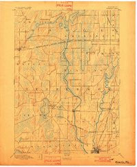 Waterloo Wisconsin Historical topographic map, 1:62500 scale, 15 X 15 Minute, Year 1894
