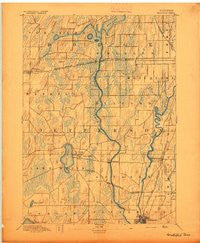 Waterloo Wisconsin Historical topographic map, 1:62500 scale, 15 X 15 Minute, Year 1894