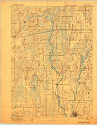 Waterloo Wisconsin Historical topographic map, 1:62500 scale, 15 X 15 Minute, Year 1891
