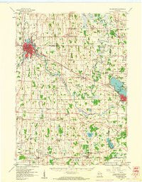 Watertown Wisconsin Historical topographic map, 1:62500 scale, 15 X 15 Minute, Year 1959