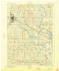 Watertown Wisconsin Historical topographic map, 1:62500 scale, 15 X 15 Minute, Year 1894