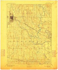Watertown Wisconsin Historical topographic map, 1:62500 scale, 15 X 15 Minute, Year 1894