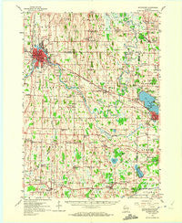 Watertown Wisconsin Historical topographic map, 1:62500 scale, 15 X 15 Minute, Year 1959