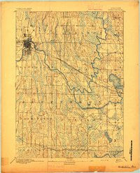 Watertown Wisconsin Historical topographic map, 1:62500 scale, 15 X 15 Minute, Year 1894