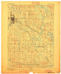Watertown Wisconsin Historical topographic map, 1:62500 scale, 15 X 15 Minute, Year 1894